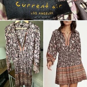 Anthropologie Floral Mini Dress